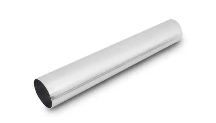 2892 – VIBRANT Air Intake Tube, 3-1/2 Inch Outside Diameter Straight 18 Inch Length Polished Silver Aluminum